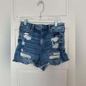 American Eagle Hi-rise shortie shorts